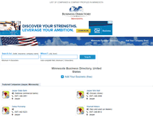 Tablet Screenshot of minnesota-businessdirectory.com
